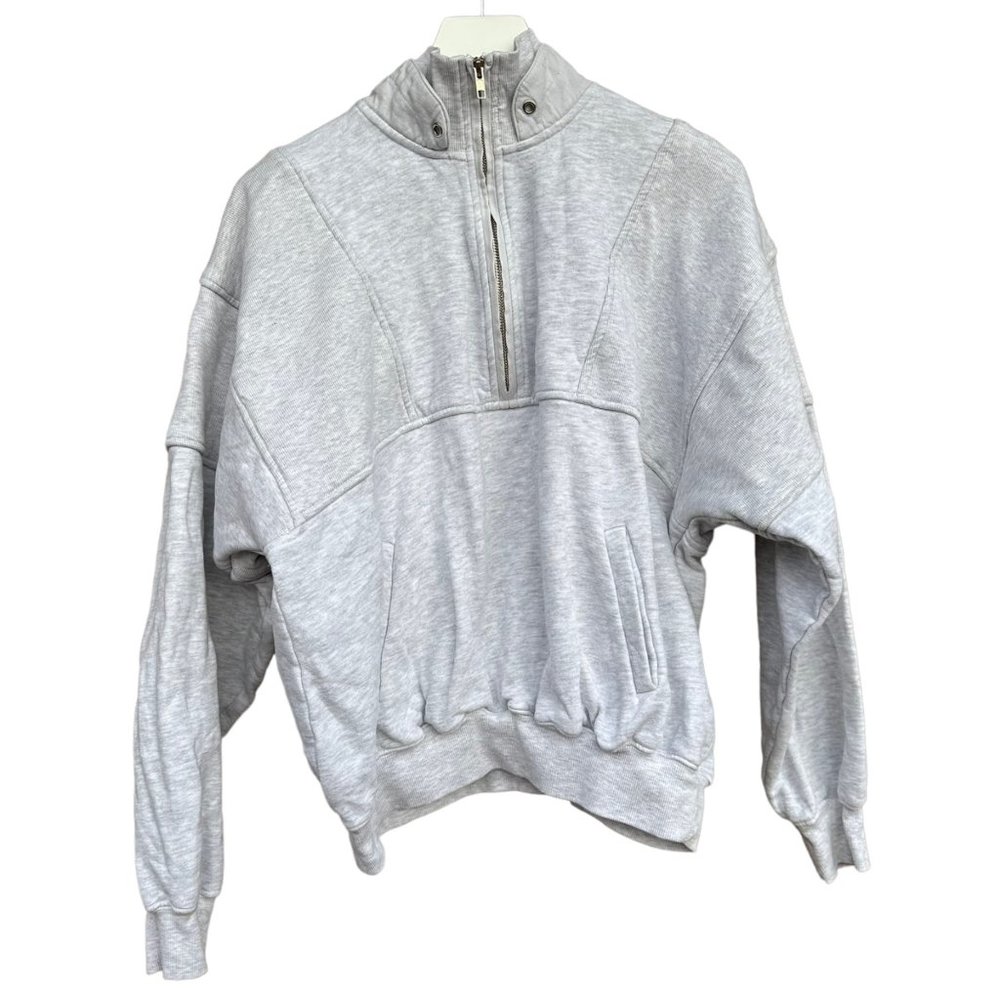 Joah Brown Retro Half Zip in Sahara French Terry - Picture 5 of 12